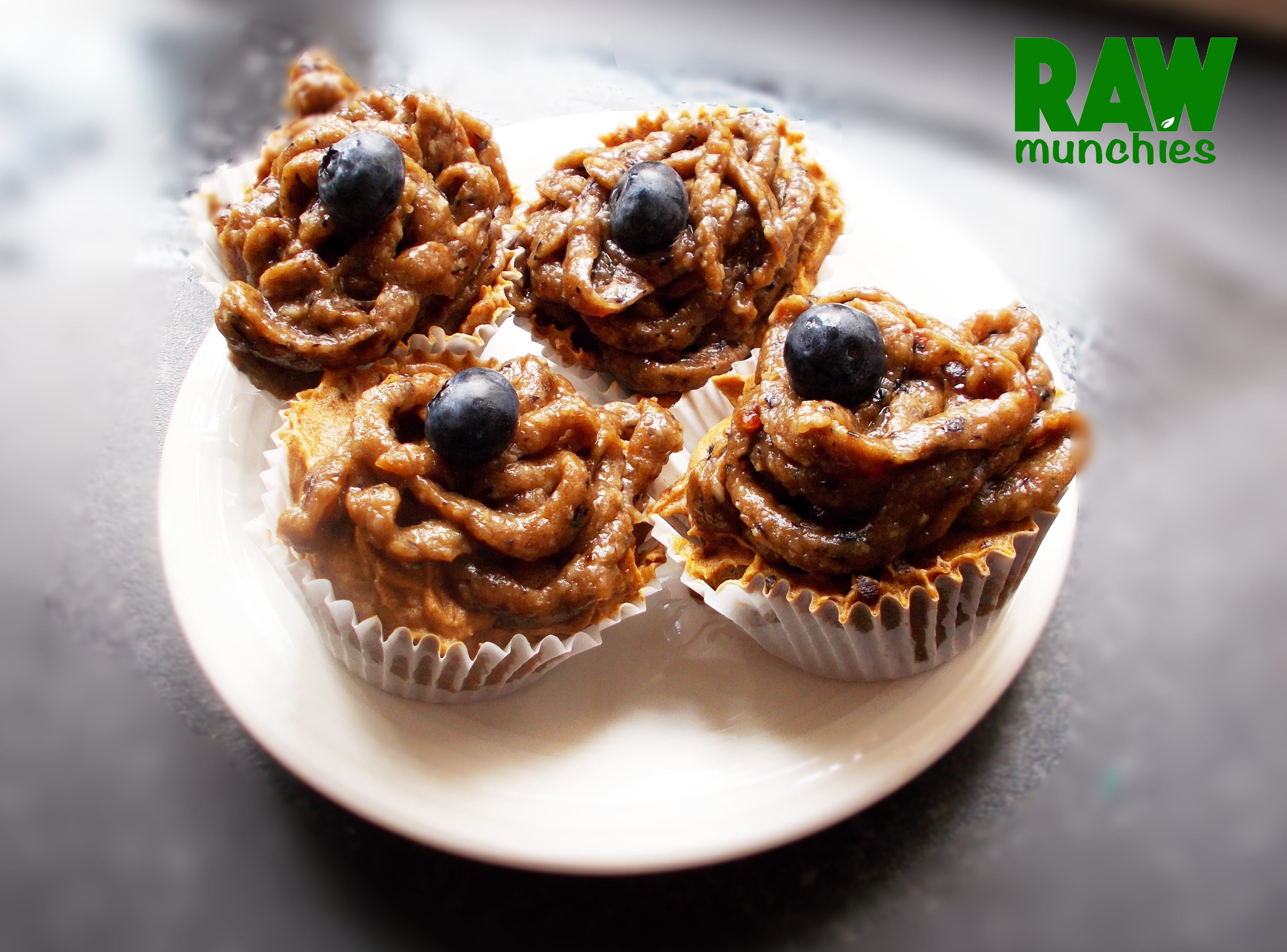 Raw Vegan Blueberry Cupcakes