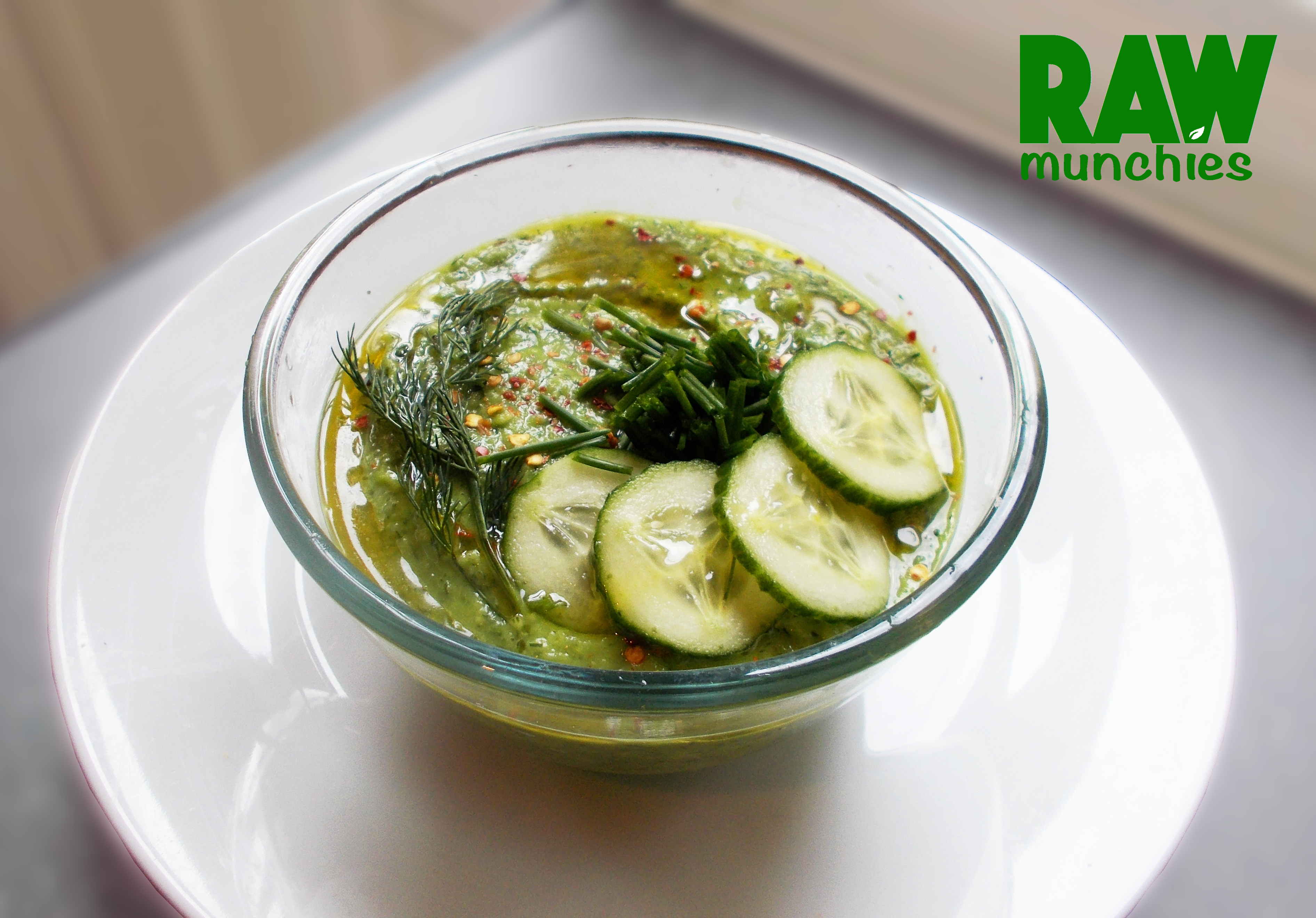 Raw Vegan Cucumber Dill Soup