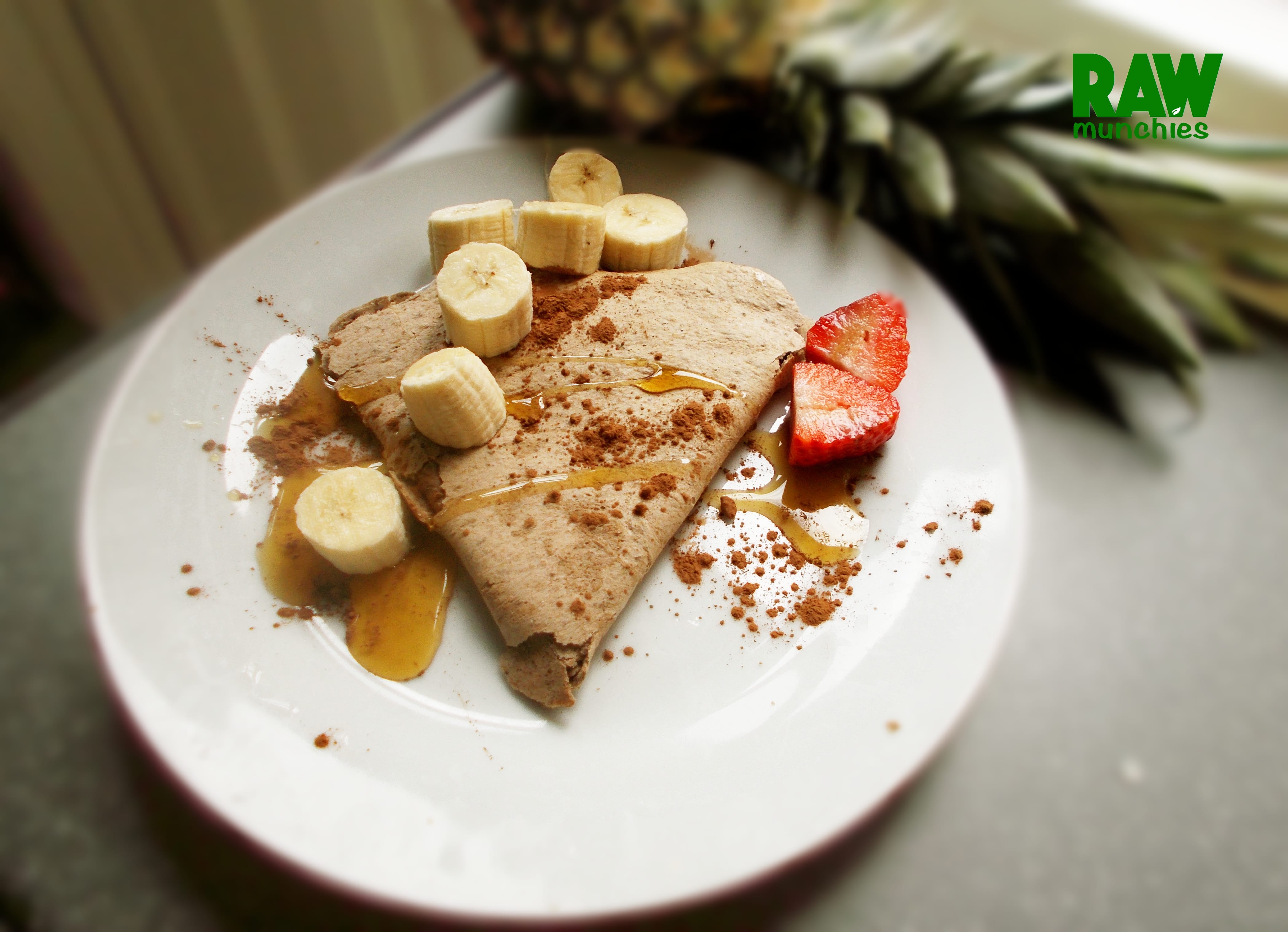 Raw Vegan French Crepe (Crêpe Suzette)