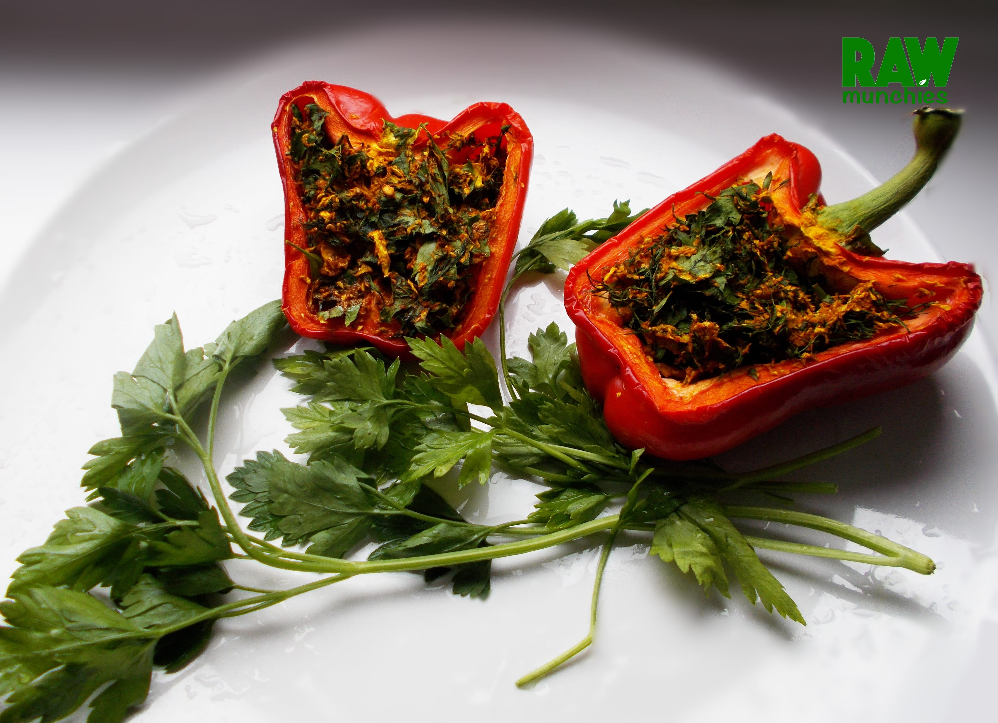 Raw Vegan Stuffed Peppers