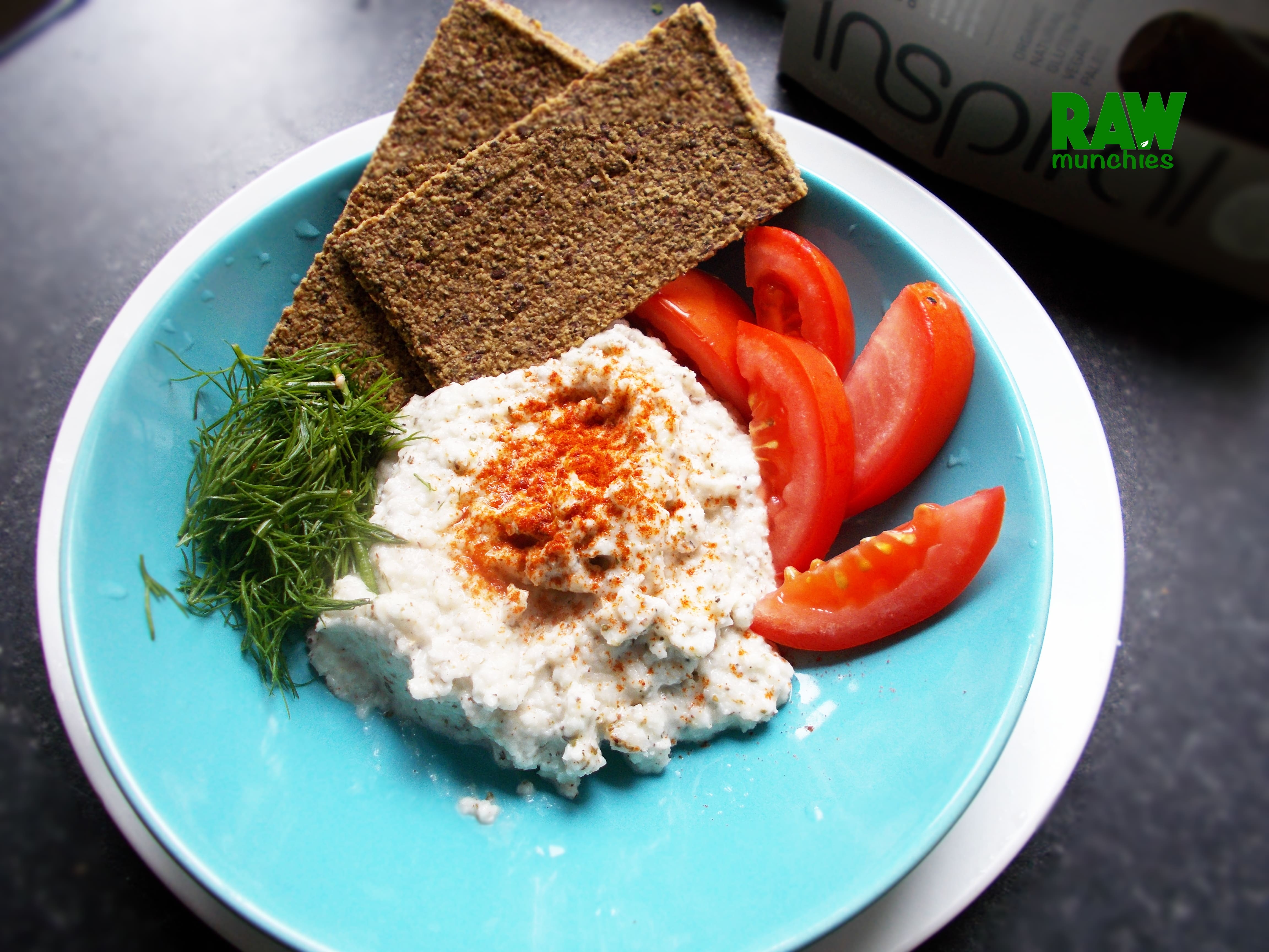 Raw Vegan Nut-Free Cottage “Cheese” with Herbs