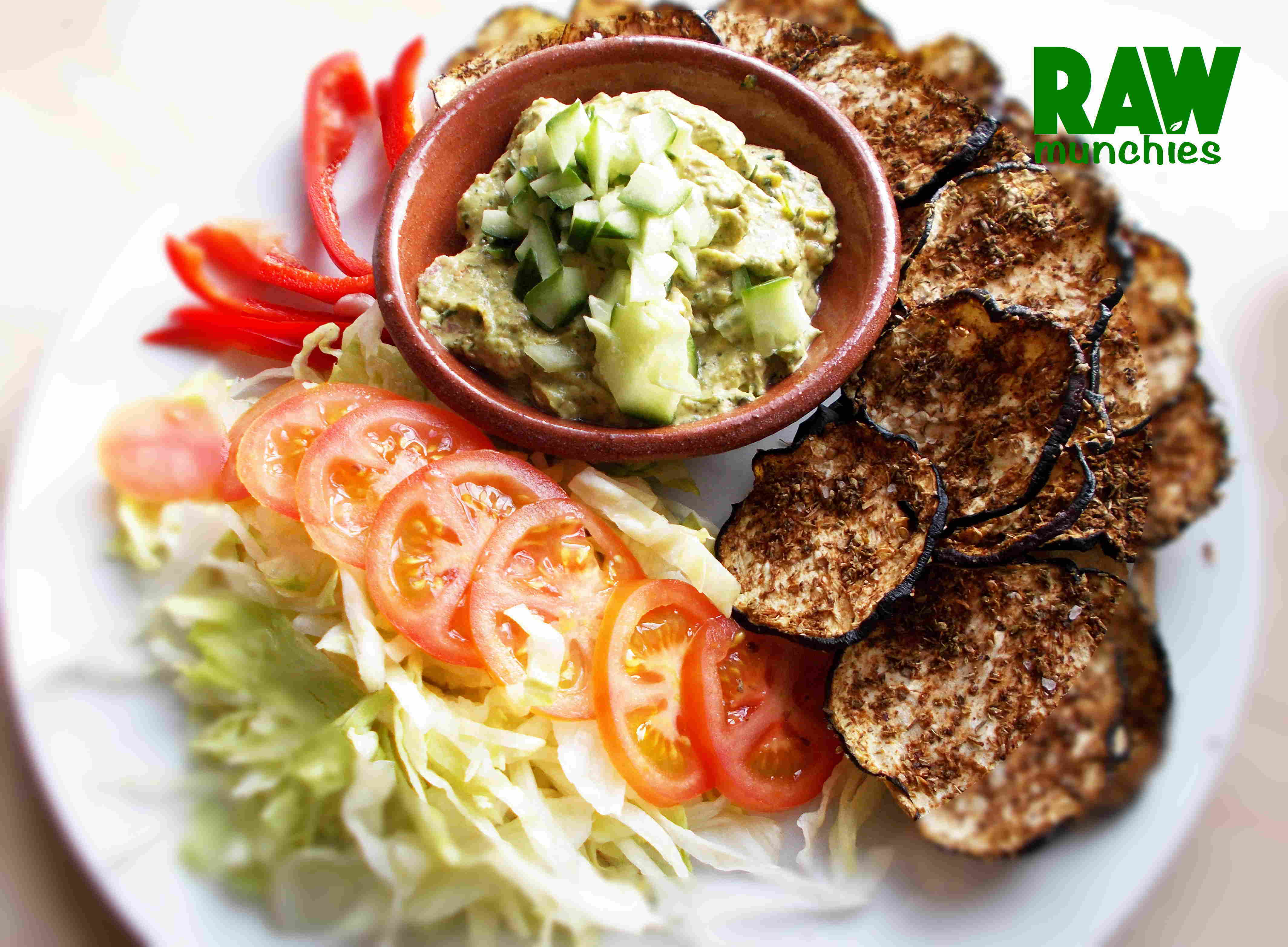 Raw Vegan Crunchy Eggplant Crackers (Nachos)