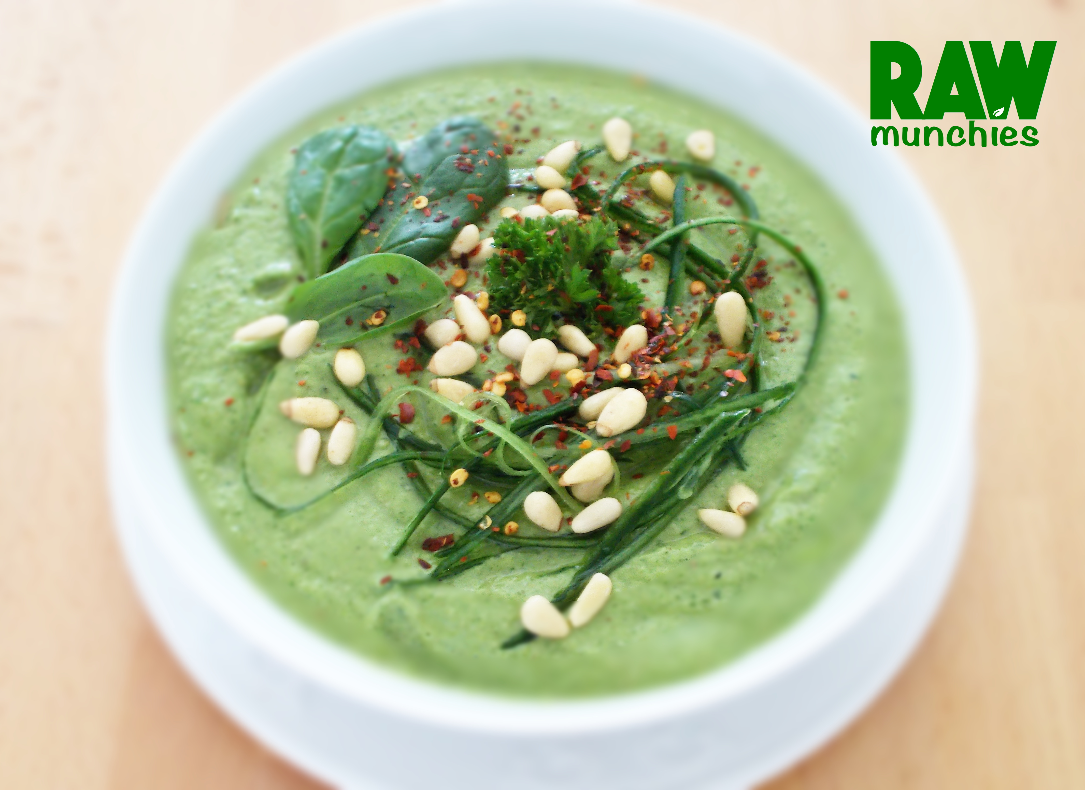 Raw Vegan Iron Boost Spinach and Parsley Soup