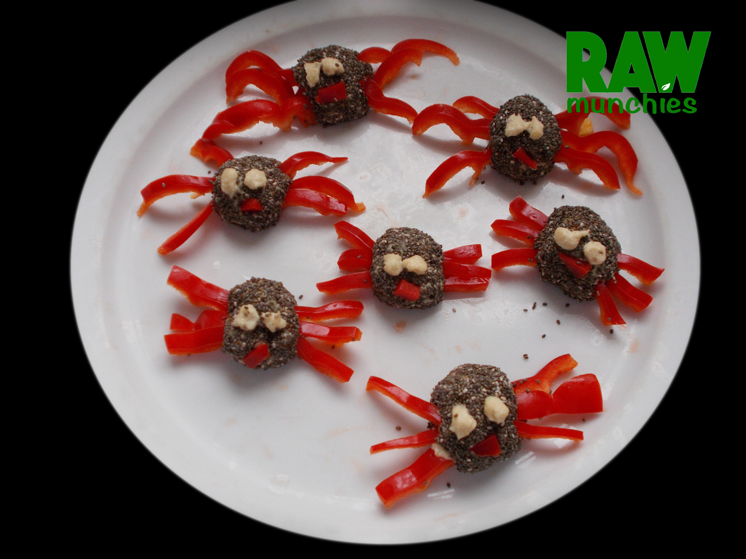 Chia Seed Spiders for Halloween – Raw Vegan